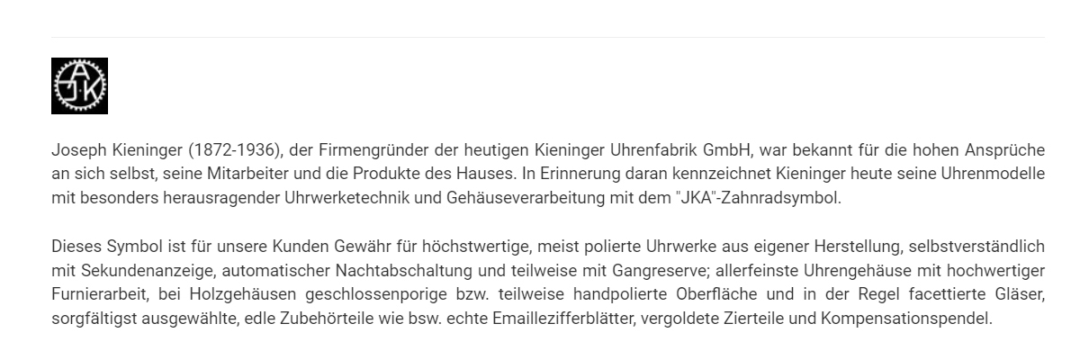 Joseph Kieninger (1872-1936), der Firmengründer der heutigen Kieninger Uhrenfabrik GmbH