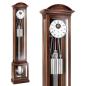 Preview: Kieninger Langpendel Standuhr Nussbaum / chrom und offenem Anker