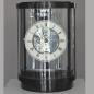 Preview: Runde Kaminuhr im Kieninger Design schwarzer Schleiflack