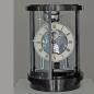 Preview: Runde Kaminuhr im Kieninger Design schwarzer Schleiflack