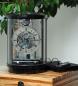 Preview: Runde Kaminuhr im Kieninger Design schwarzer Schleiflack
