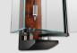 Preview: Kieninger Regulator Glas Nussbaum Karbonfaserpendel offene Hemmung Rundgong Tonfeder 2548-92-02