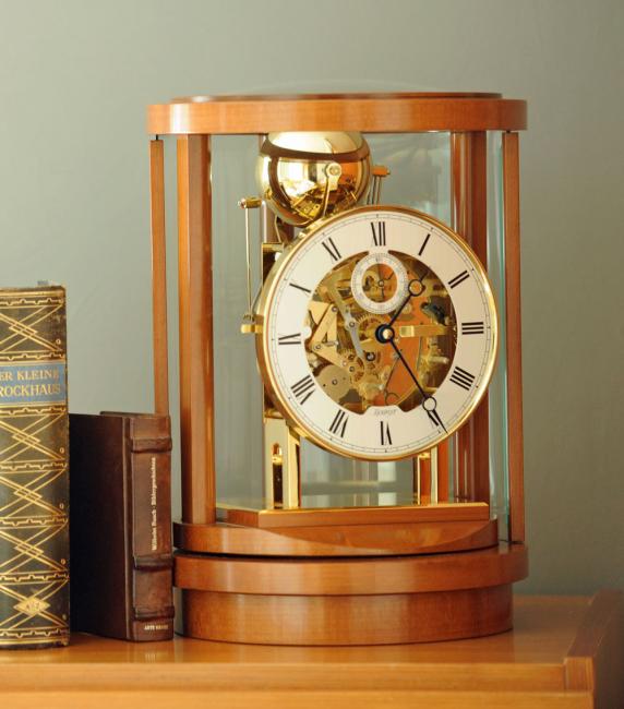 Kieninger Design round mantel clock in cherry