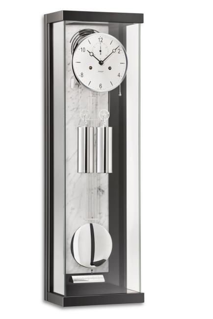 Kieninger Regulator Carrar Marmor mit Chrom Halbstundenwerk