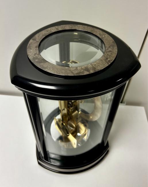 Trigon - Kieninger triangular modern table clock in chrome