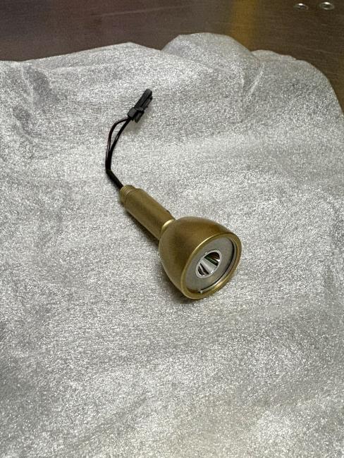 LED-Point-1W Gold 70mm+LED Stecker