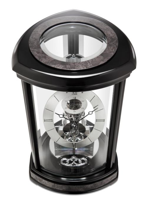 Trigon - Kieninger triangular modern table clock in chrome