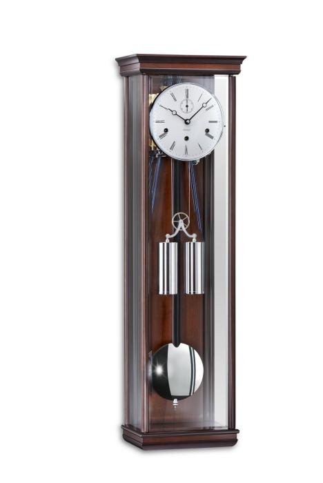 Kieninger feiner Regulator in Nussbaum Westminster Schlag auf 8-Gongstäbe 2173-22-02