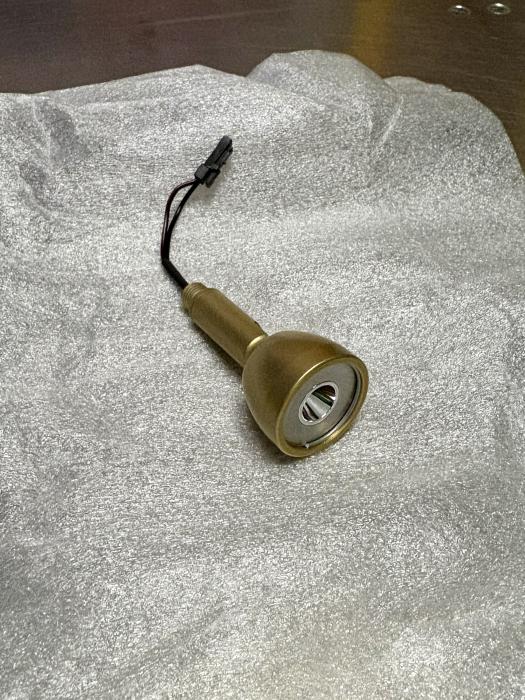 LED-Point-1W Gold 70mm+LED Stecker