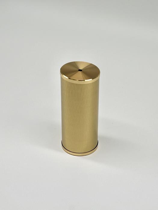 Weight shell 50x120mm with Lid, brass polished
